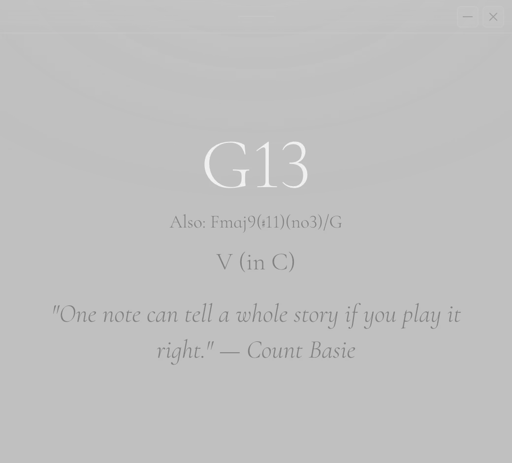 Chord G13
